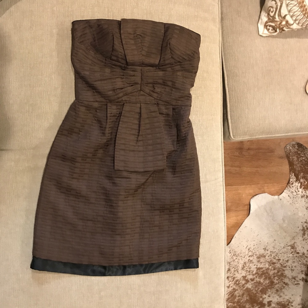 Max & Cleo Brown & Black Cocktail Dress